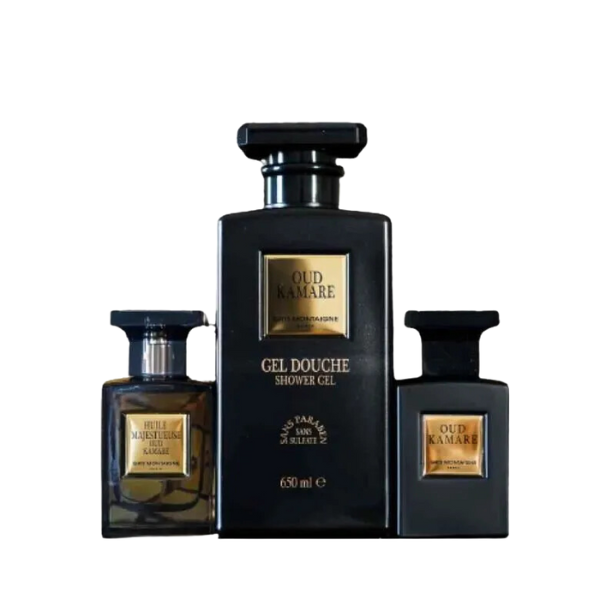 Coffret 3 pièces Oud Khamare Gris Montaigne Paris