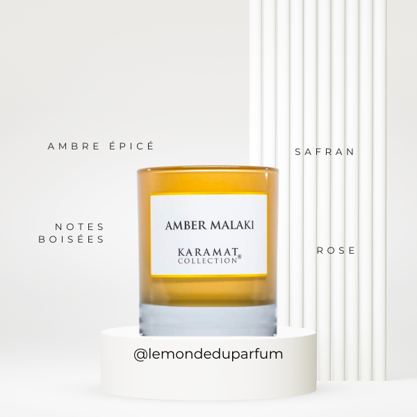 Bougie parfumée Amber Malaki Karamat