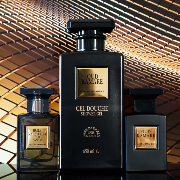 Coffret 3 pièces Oud Khamare Gris Montaigne Paris