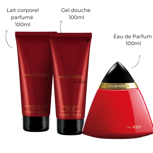 Coffret Femme 3 pièces In Red Mauboussin