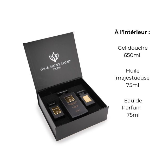 Coffret 3 pièces Oud Khamare Gris Montaigne Paris