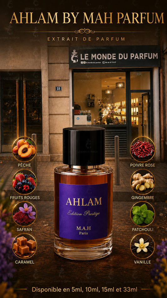 Ahlem MAH Paris – Extrait de Parfum Fruité, Gourmand et Épicé