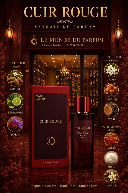 Cuir Rouge MAH Paris – Extrait de Parfum