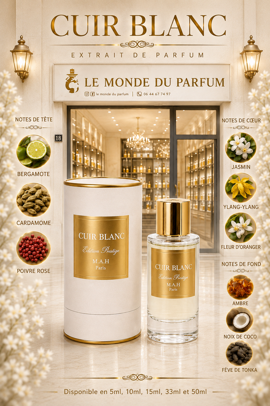 Cuir Blanc MAH Paris – Extrait de Parfum